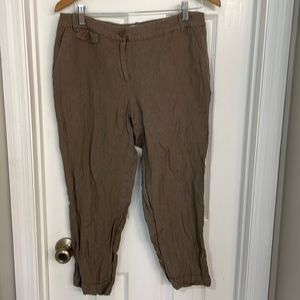 Ann Taylor Loft Linen Blend Original Pants Sz 6 EUC